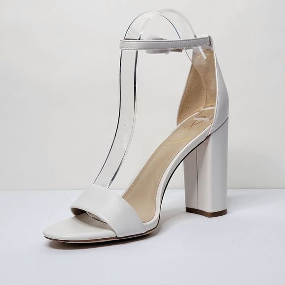 New Sam Edelman White Yaro Heel Sandal - Picture 6 of 12